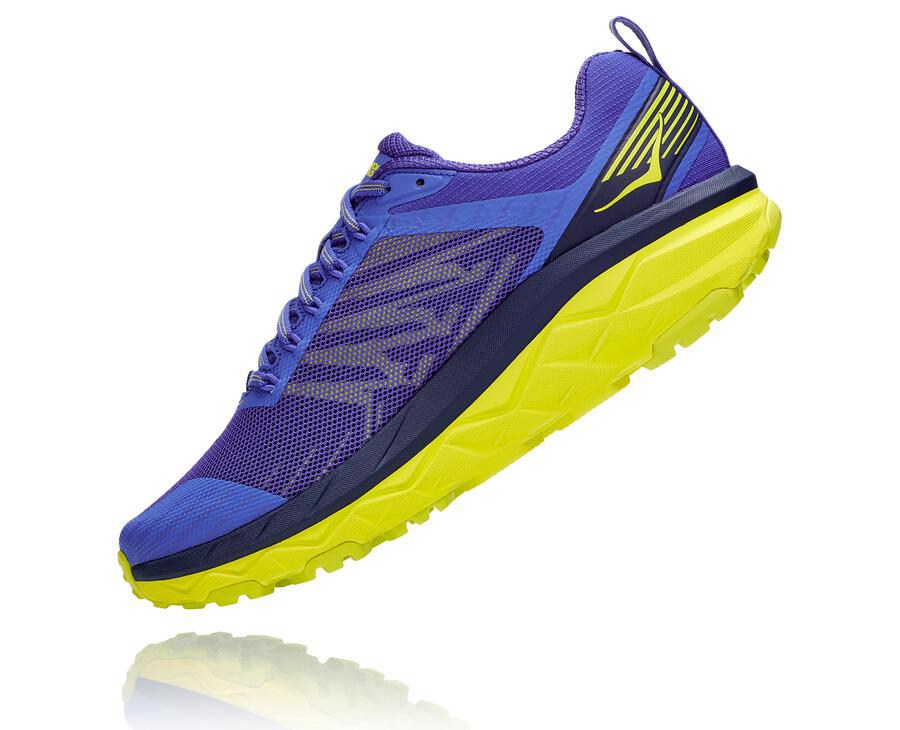 Zapatillas Trail Hoka One One Hombre - Challenger Atr 5 - Azules/Verde - QOJ759028